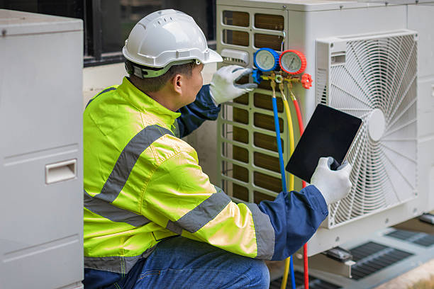 Professional Air Duct Cleaning technician working in Galesville, MD